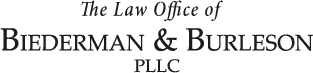 Logo of The Law Offices of Biederman & Burleson, P.L.L.C.